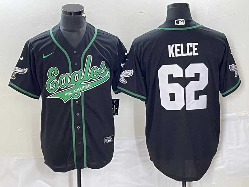Men's Philadelphia Eagles #62 Jason Kelce Black Cool Base Stitched Baseball Jersey,We sell and wholesale Men's Philadelphia Eagles #62 Jason Kelce Black Cool Base Stitched Baseball Jersey on line form chian!